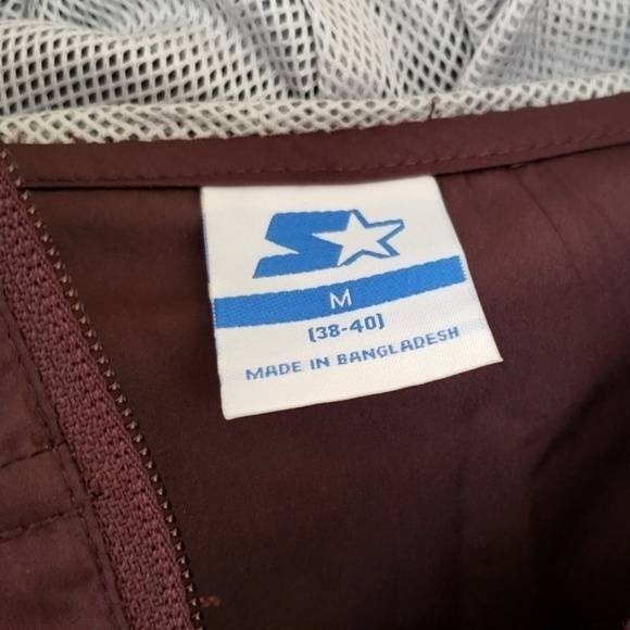 90S Vintage Starter Lightweight Hooded Windbreaker Jacket EUC 38-40 M - Picture 2 of 8